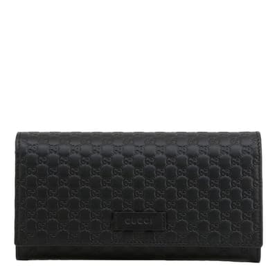 Black Gucci GG Fold Over Wallet