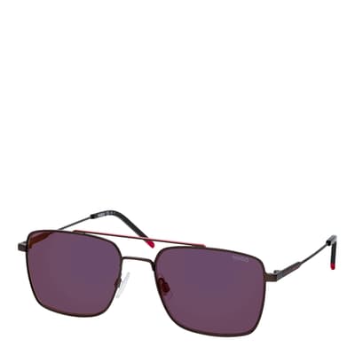 Men's Red Hugo Boss Sunglasses 57mm