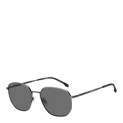 Men's Silver Hugo Boss Sunglasses 56mm