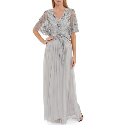 Grey Rachel Beaded Maxi Dress