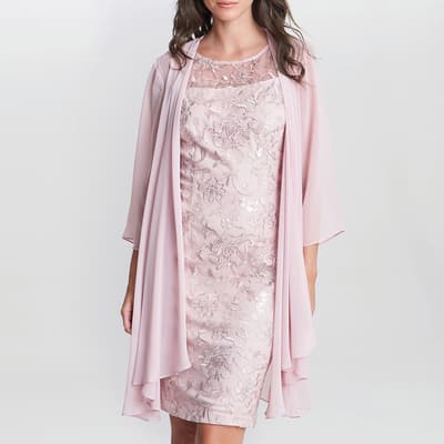 Pink Hayley Embroidered Dress