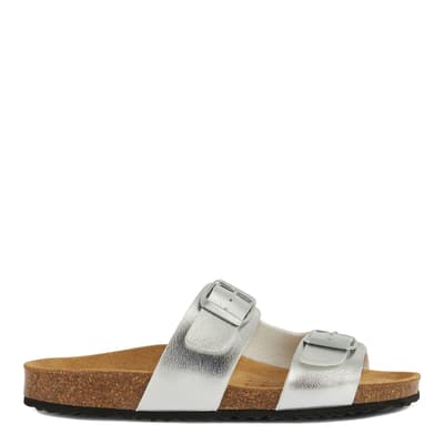 Silver Leather Brionia Sandal