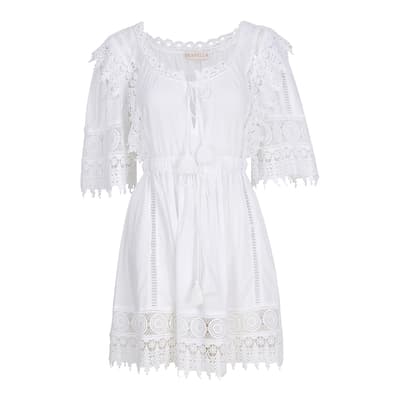 White Sandy Mini Dress