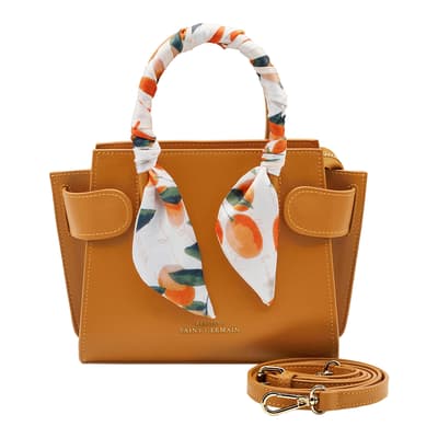 Brown Passy Handbag With Silk Scarf
