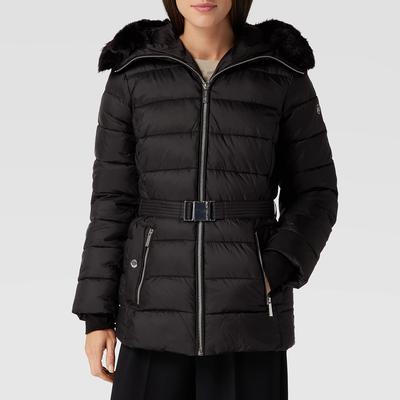 Michael kors on sale quilted belted coat