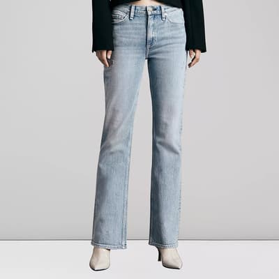 Light Blue Peyton Flared Stretch Jeans