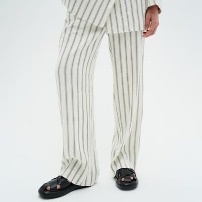 White Stripe Quin Trousers