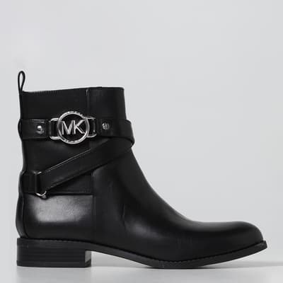 Black Rory Flat Ankle Boot