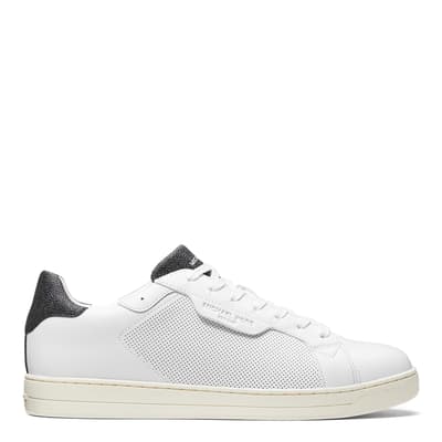 White/Black Keating Lace Up Trainers