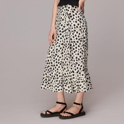 Cordova leopard top print midi skirt