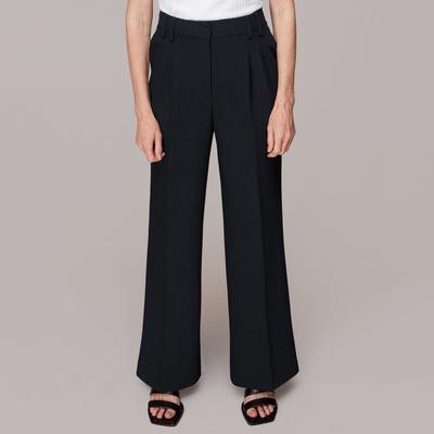 Black Cara Dropped Waist Trousers