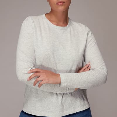Grey Long Sleeve Emily Organic Cotton Top