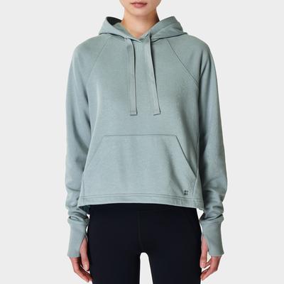 Blue Revive Cropped Hoodie