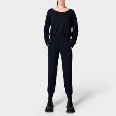 Black Gary Long Sleeve Jumpsuit