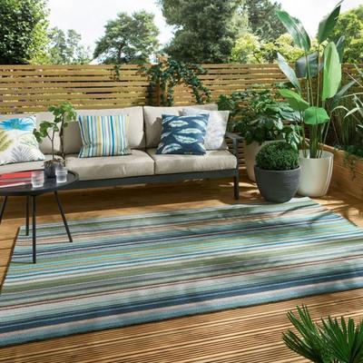 Spectro 442103 60x200cm Indoor/Outdoor Runner Rug, Teal