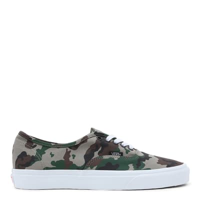 Unisex Green Camouflage UA Authentic Trainers