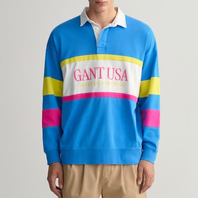 Blue/Multi Gant USA Archive Rugby Top