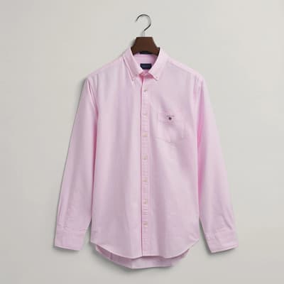 Pink Regular Cotton Oxford Shirt