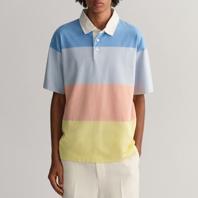Multi Retro Block Stripe Polo Shirt