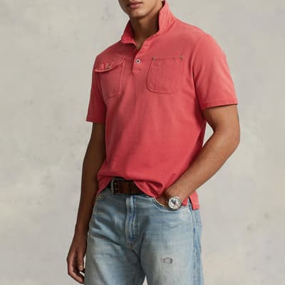 Pink Original Fit Cotton Polo Shirt