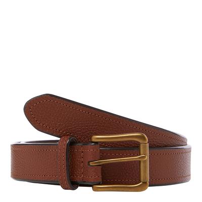 Brown Leather Buckle Belt