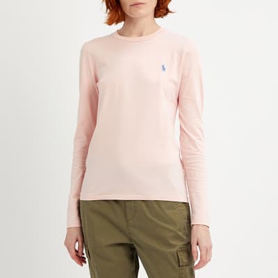 Pale Pink Logo Cotton Top