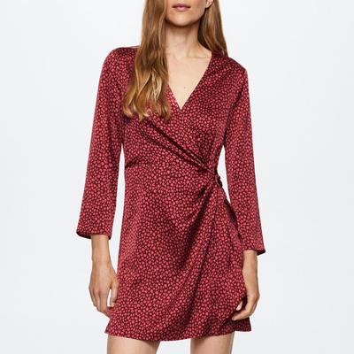 Red Animal Print Dress