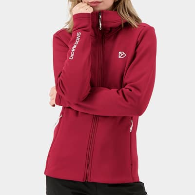 Red Anneli Full-Zip Stretch Jacket