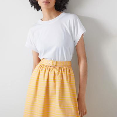 White Josie Cotton Blend T-Shirt