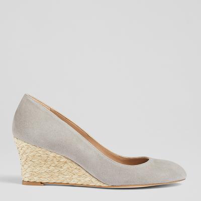 Light grey wedge shoes top