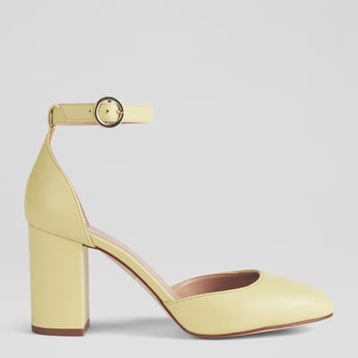 Yellow Simmi Ankle Strap Heeled Shoes