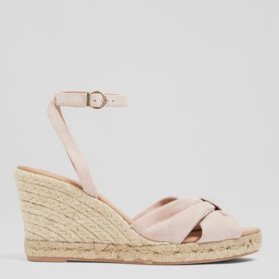 Pink Angela Wedge Espadrilles