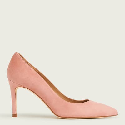 Pink Clay Floret Patent Court Shoes
