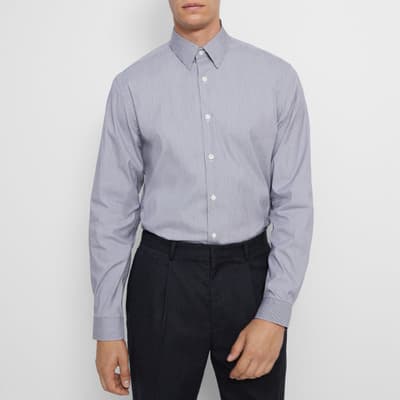 Grey Irving Cotton Blend Shirt
