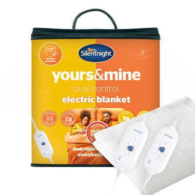 Yours And Mine Dual Control Super King Electric Blanket