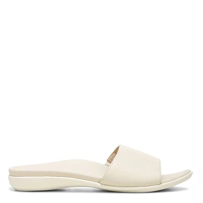 Cream Val Slide Sandals