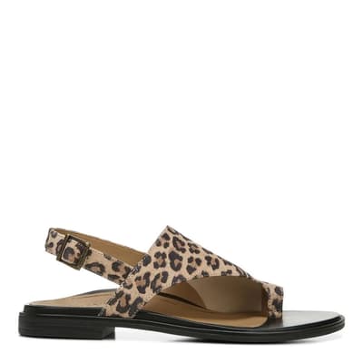 Brown Leopard Ella Womens Sandals