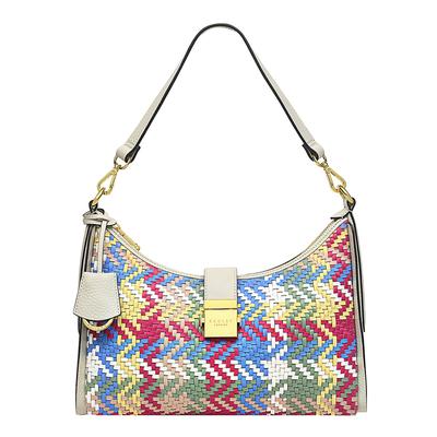 Light Beige Sloane Street Medium Ziptop Shoulder Bag