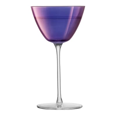 Aurora Martini Glass 195ml Polar Violet, Set of 4