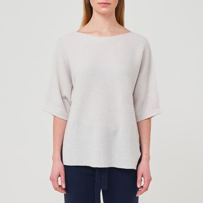 Ash/Navy Robin Cashmere Jumper