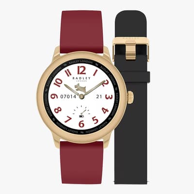 Gold Red Black Series 7 Smart Strap Watch Set