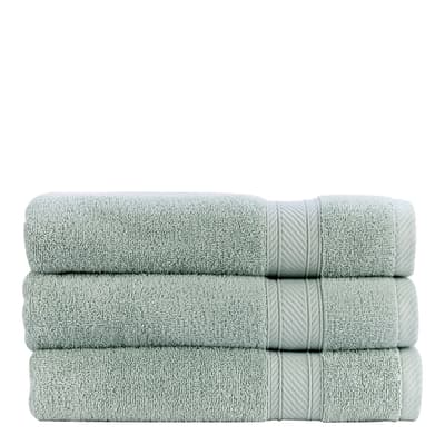 Serenity Pair of Hand Towels, Duck Egg