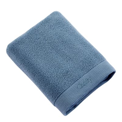 Christy Logo Bath Towel, Smokey Blue