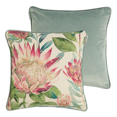 Protea Rodera 43x43cm Cushion, Duck Egg Blue