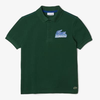 Teen's Green Logo Polo Shirt