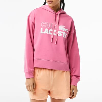 Pink Club Lacoste Cotton Hoodie