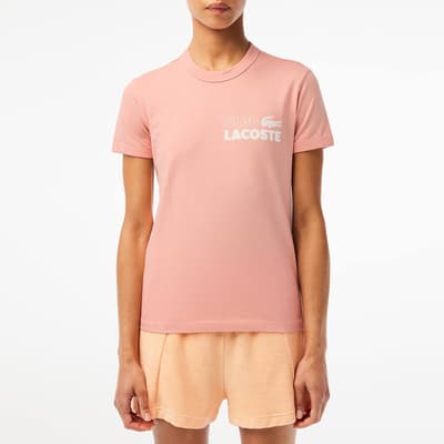 Pink Club Lacoste Cotton T-Shirt