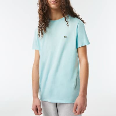 Pale Blue Embroidered T-Shirt