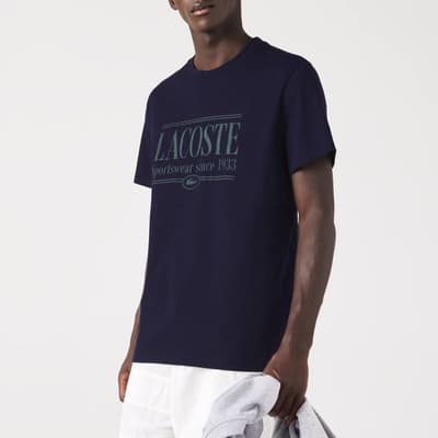 Navy Lacoste Sportswear T-Shirt