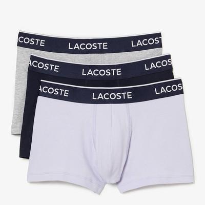 Grey/Black/White Branded 3 Pack Boxers